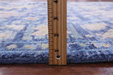 Blue Turkish Oushak Hand Knotted Wool Rug - 6' 3" X 9' 5" - Golden Nile