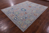 Grey Turkish Oushak Handmade Wool Rug - 8' 4" X 10' 3" - Golden Nile