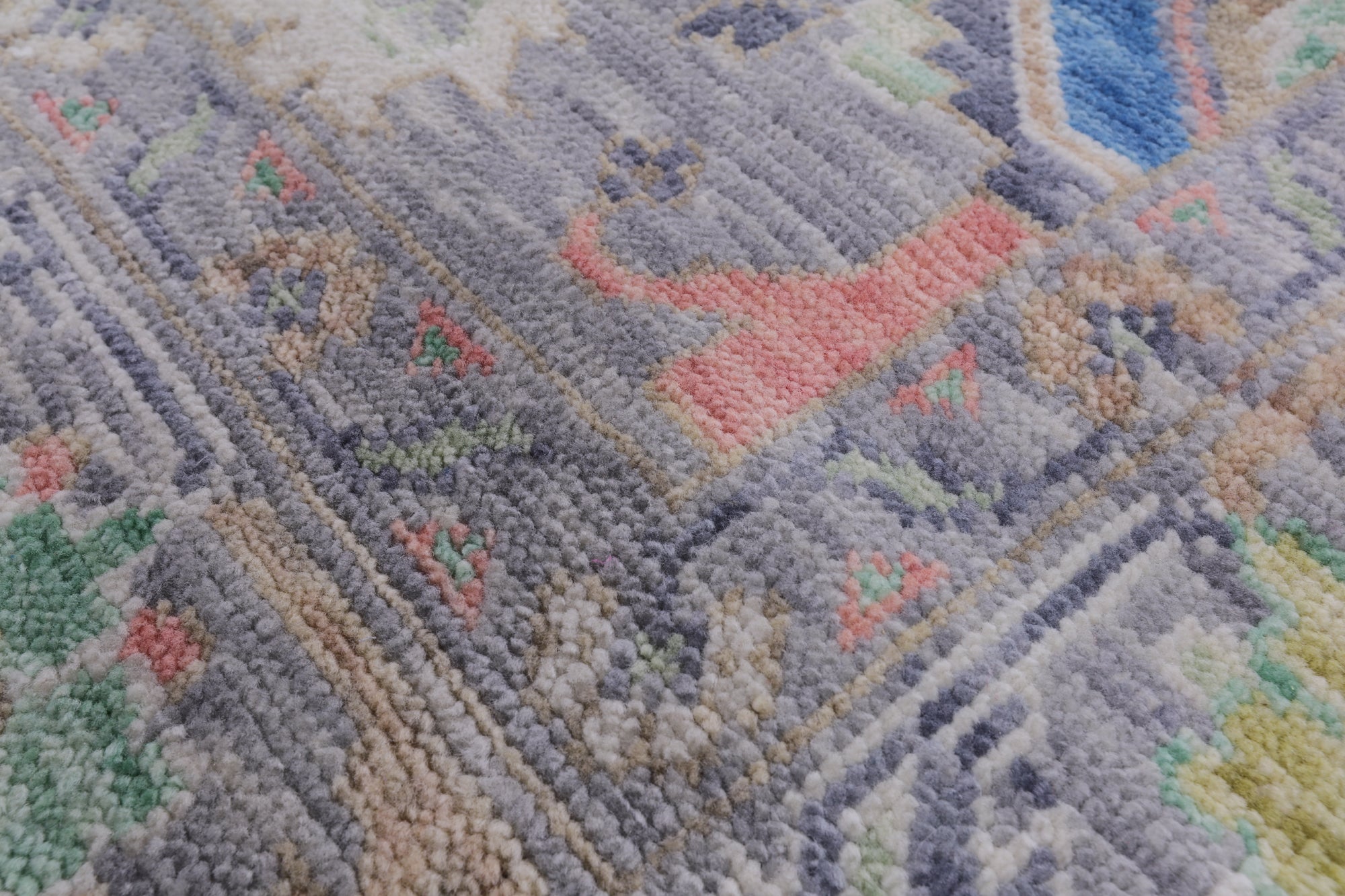 Grey Turkish Oushak Handmade Wool Rug - 8' 4" X 10' 3" - Golden Nile