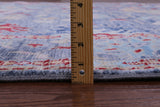 Blue Turkish Oushak Hand Knotted Wool Rug - 8' 0" X 10' 2" - Golden Nile