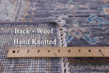 Grey Turkish Oushak Hand Knotted Wool Rug - 9' 0" X 12' 2" - Golden Nile