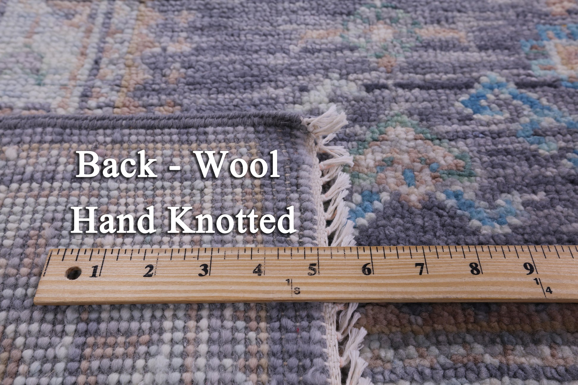 Grey Turkish Oushak Hand Knotted Wool Rug - 9' 0" X 12' 2" - Golden Nile