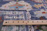 Grey Turkish Oushak Handmade Wool Runner Rug - 2' 9" X 12' 3" - Golden Nile