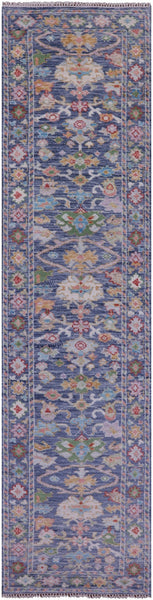 Grey Turkish Oushak Handmade Wool Runner Rug - 2' 9" X 12' 3" - Golden Nile