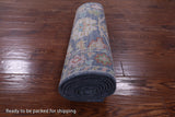 Grey Turkish Oushak Hand Knotted Wool Runner Rug - 2' 7" X 12' 3" - Golden Nile