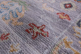 Grey Turkish Oushak Handmade Wool Runner Rug - 2' 7" X 12' 1" - Golden Nile