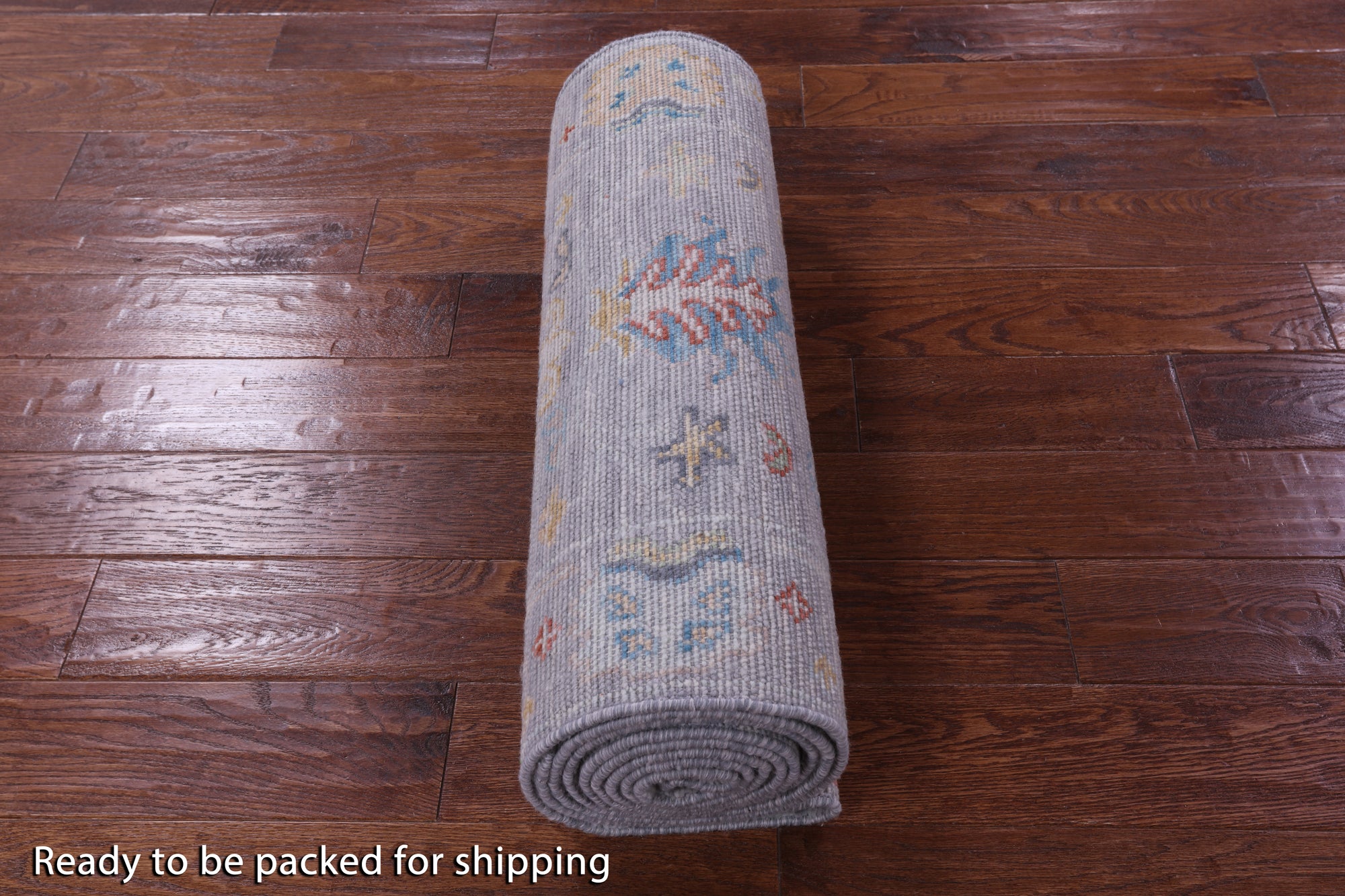 Grey Turkish Oushak Handmade Wool Runner Rug - 2' 7" X 12' 1" - Golden Nile