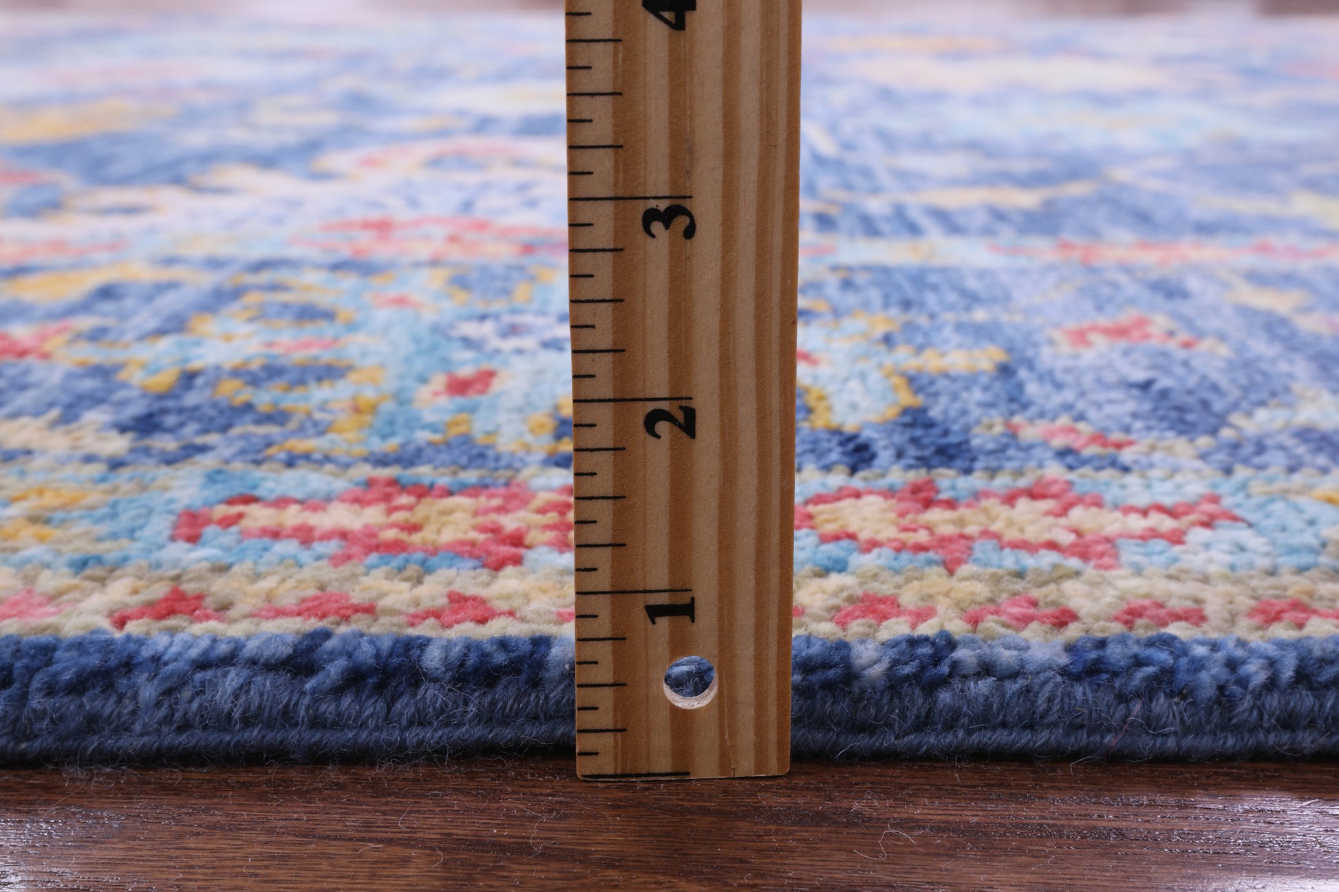 Blue Turkish Oushak Hand Knotted Wool Rug - 7' 11" X 9' 11" - Golden Nile