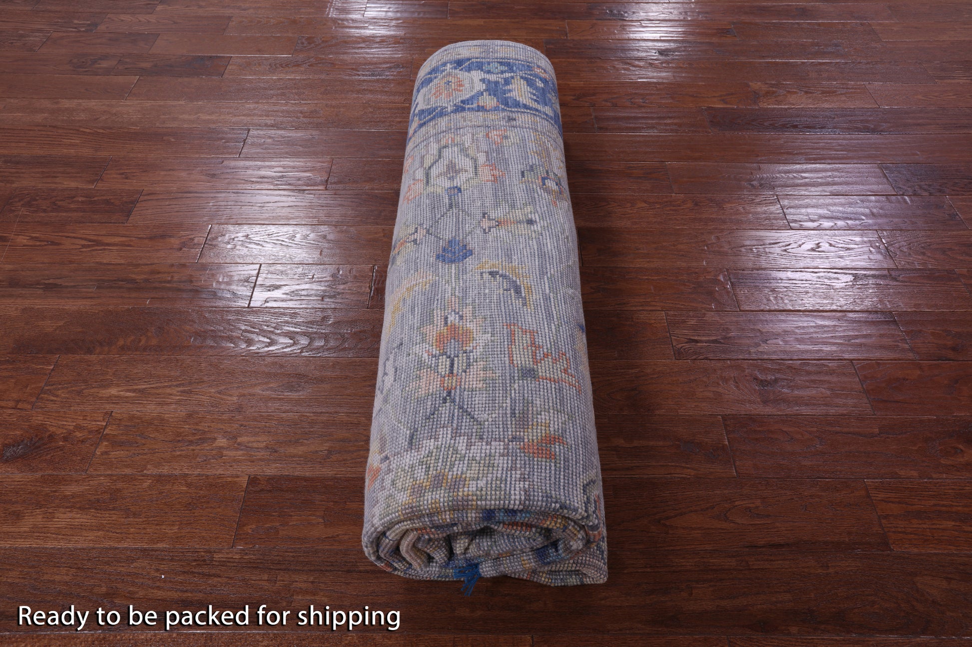 Grey Turkish Oushak Hand Knotted Wool Rug - 7' 11" X 10' 10" - Golden Nile