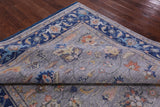Grey Turkish Oushak Hand Knotted Wool Rug - 7' 11" X 10' 10" - Golden Nile