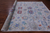 Grey Turkish Oushak Hand Knotted Wool Rug - 9' 10" X 13' 9" - Golden Nile