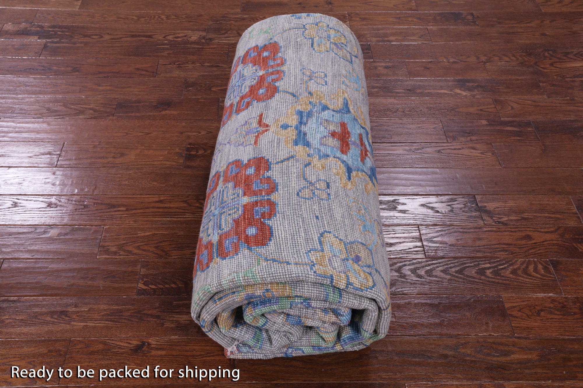 Grey Turkish Oushak Hand Knotted Wool Rug - 9' 10" X 13' 9" - Golden Nile