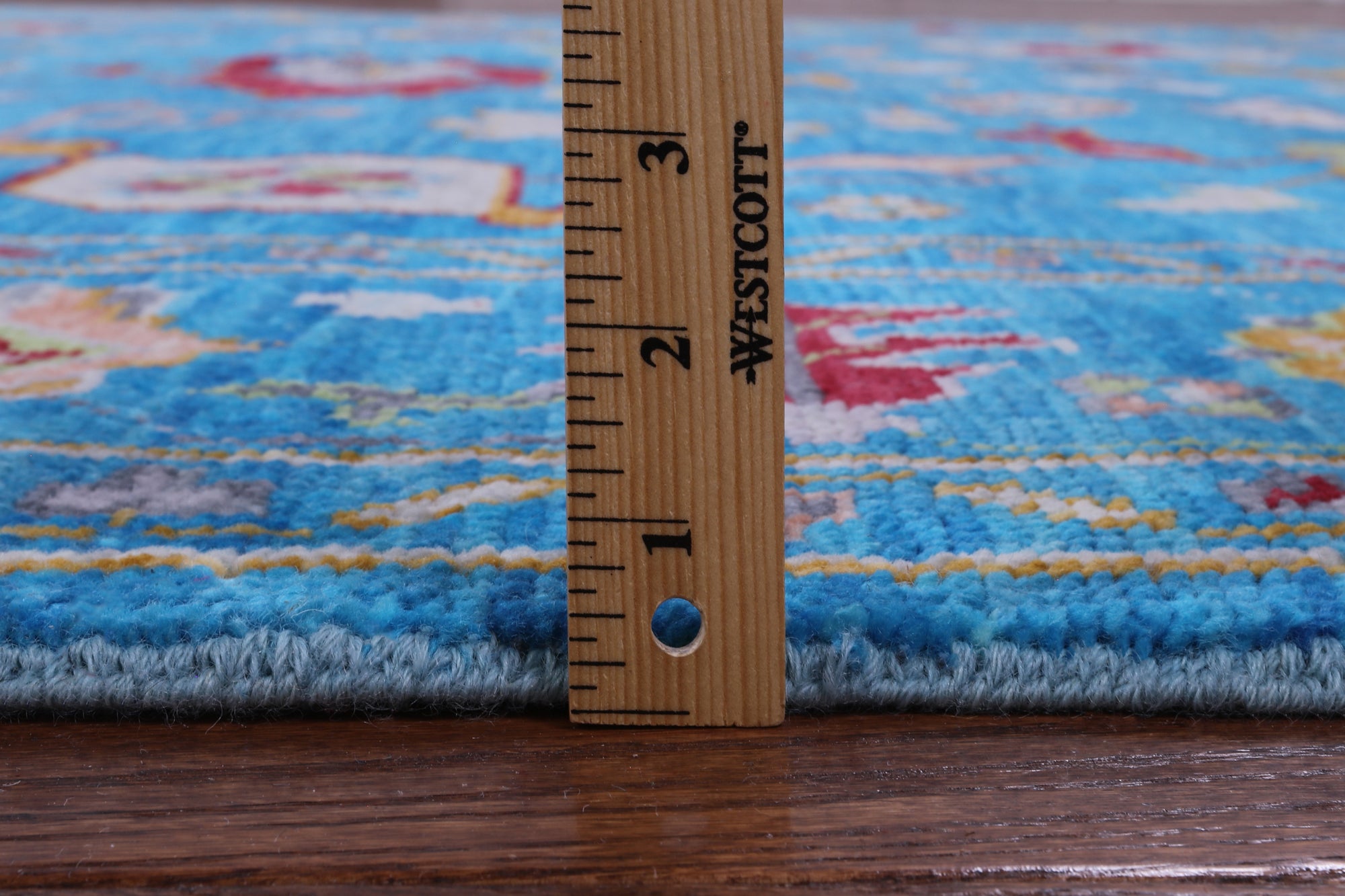 Blue Turkish Oushak Hand Knotted Wool Rug - 8' 2" X 10' 3" - Golden Nile