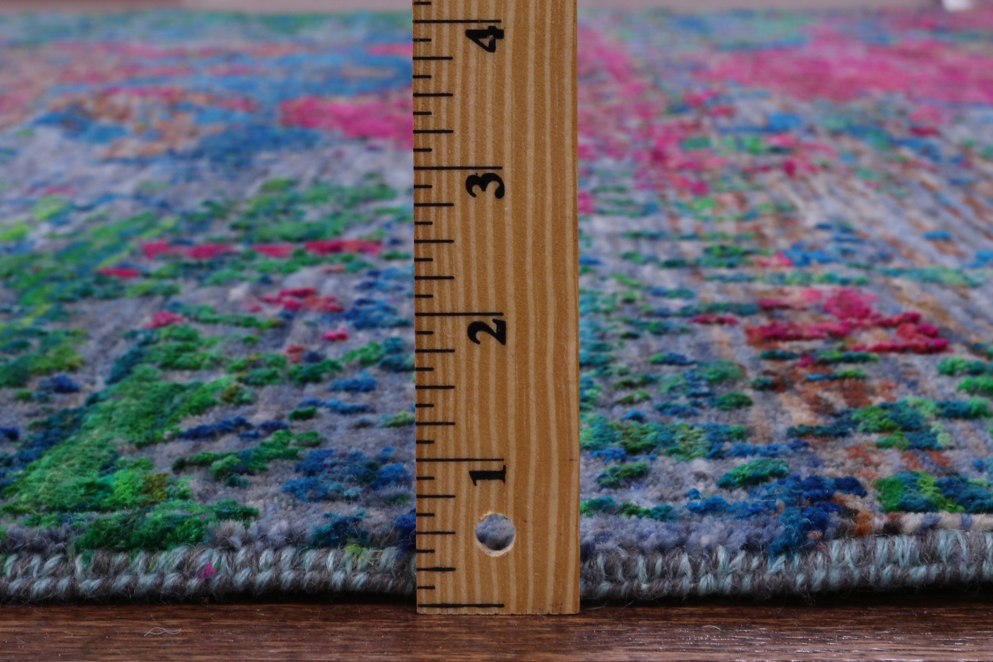 Abstract Contemporary Handmade Wool & Silk Rug - 8' 10" X 11' 11" - Golden Nile