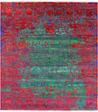 Persian Hand Knotted Wool & Silk Rug - 8' 0" X 8' 7" - Golden Nile