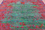 Persian Hand Knotted Wool & Silk Rug - 8' 0" X 8' 7" - Golden Nile