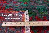 Persian Hand Knotted Wool & Silk Rug - 8' 0" X 8' 7" - Golden Nile