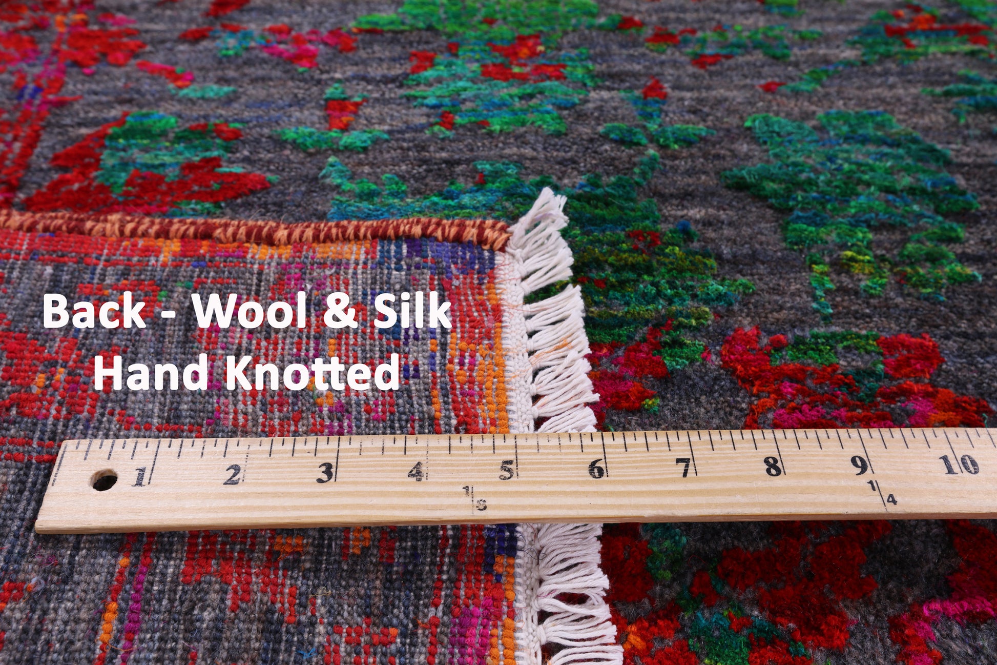 Persian Hand Knotted Wool & Silk Rug - 8' 0" X 8' 7" - Golden Nile