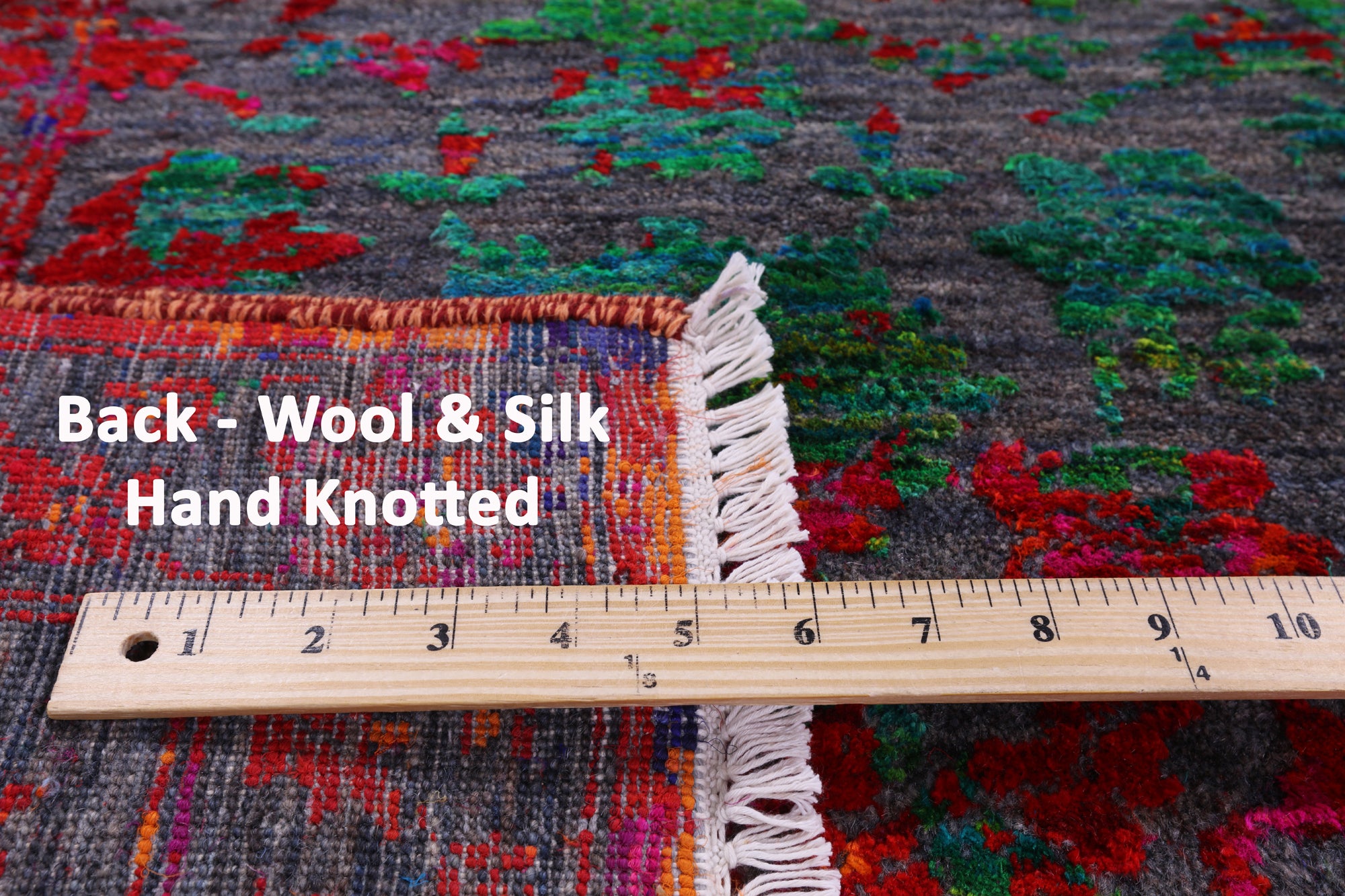 Persian Hand Knotted Wool & Silk Rug - 8' 0" X 8' 7" - Golden Nile