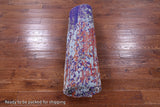 Abstract Modern Hand Knotted Wool & Silk Rug - 7' 11" X 9' 7" - Golden Nile