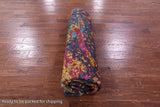 Blue Persian Sickle Leaf Hand Knotted Wool & Silk Rug - 7' 11" X 9' 11" - Golden Nile