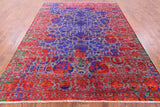 Persian Hand Knotted Wool & Silk Rug - 8' 0" X 10' 3" - Golden Nile