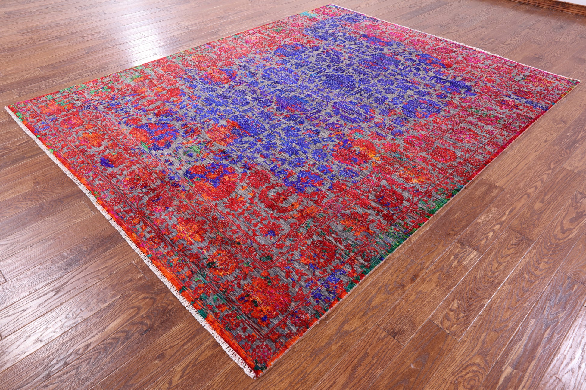 Persian Hand Knotted Wool & Silk Rug - 8' 0" X 10' 3" - Golden Nile
