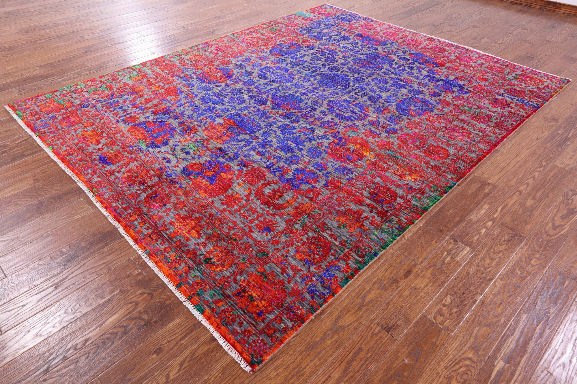 Persian Hand Knotted Wool & Silk Rug - 8' 0" X 10' 3" - Golden Nile