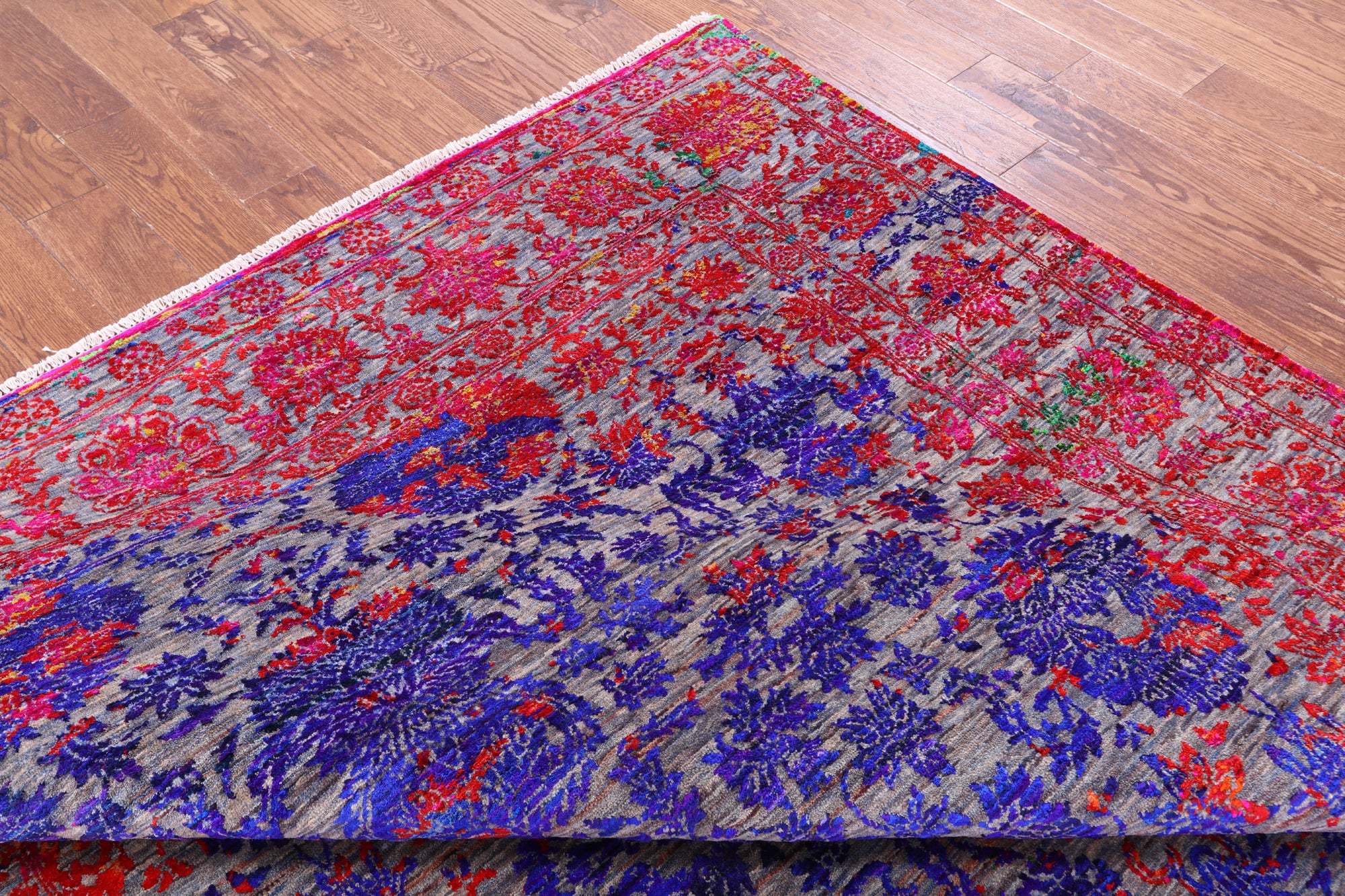 Persian Hand Knotted Wool & Silk Rug - 8' 0" X 10' 3" - Golden Nile