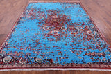 Persian Fine Serapi Hand Knotted Wool & Silk Rug - 8' 1" X 10' 2" - Golden Nile