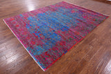 Persian Hand Knotted Wool & Silk Rug - 8' 0" X 10' 3" - Golden Nile