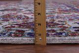 Grey Persian Hand Knotted Wool & Silk Rug - 8' 2" X 10' 1" - Golden Nile