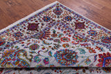 Grey Persian Hand Knotted Wool & Silk Rug - 8' 2" X 10' 1" - Golden Nile
