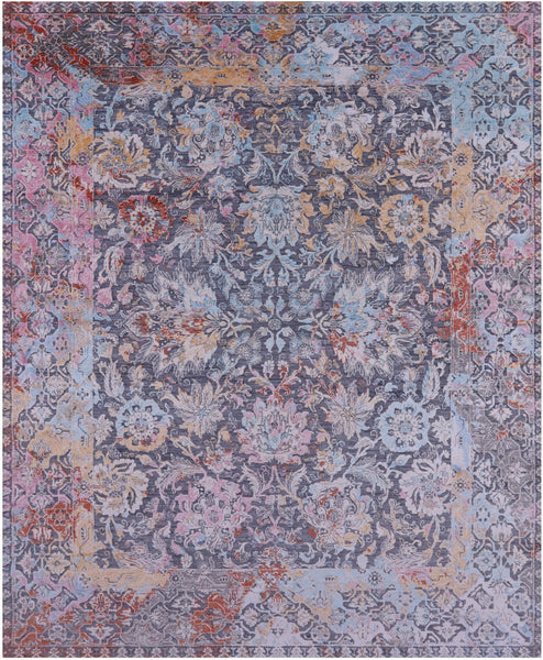 Persian Hand Knotted Wool & Silk Rug - 7' 11" X 10' 0" - Golden Nile