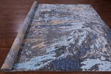 Contemporary Hand Knotted Wool & Silk Rug - 8' 11" X 12' 1" - Golden Nile