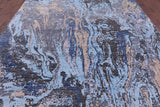 Contemporary Hand Knotted Wool & Silk Rug - 8' 11" X 12' 1" - Golden Nile