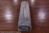 Abstract Modern Hand Knotted Wool & Silk Rug - 9' 0" X 12' 1" - Golden Nile