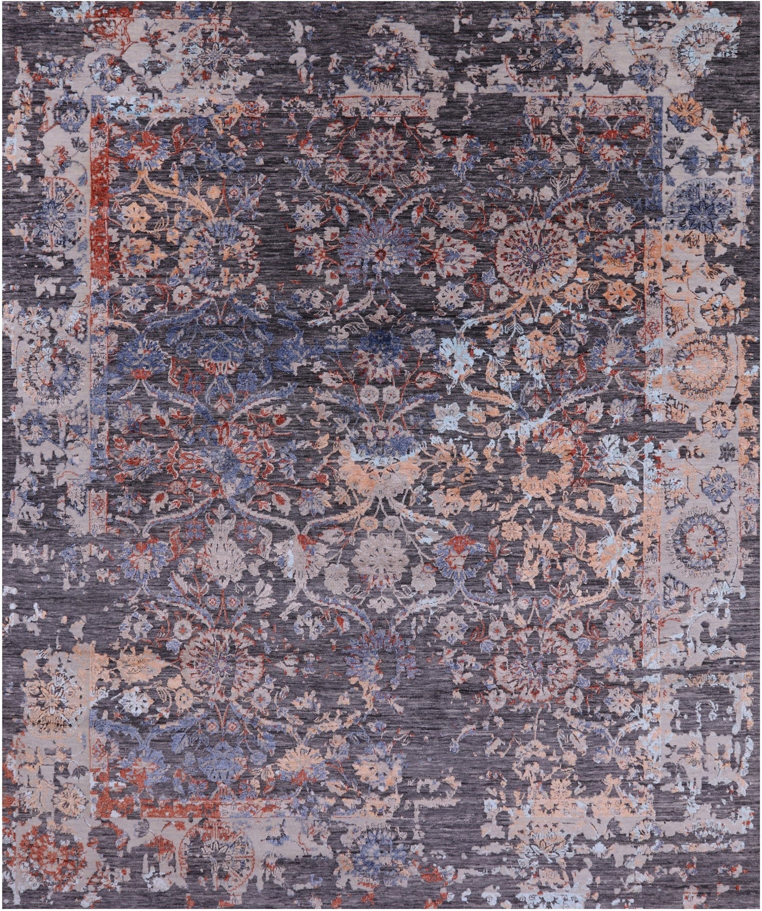 Persian Hand Knotted Wool & Silk Rug - 7' 11" X 10' 0" - Golden Nile