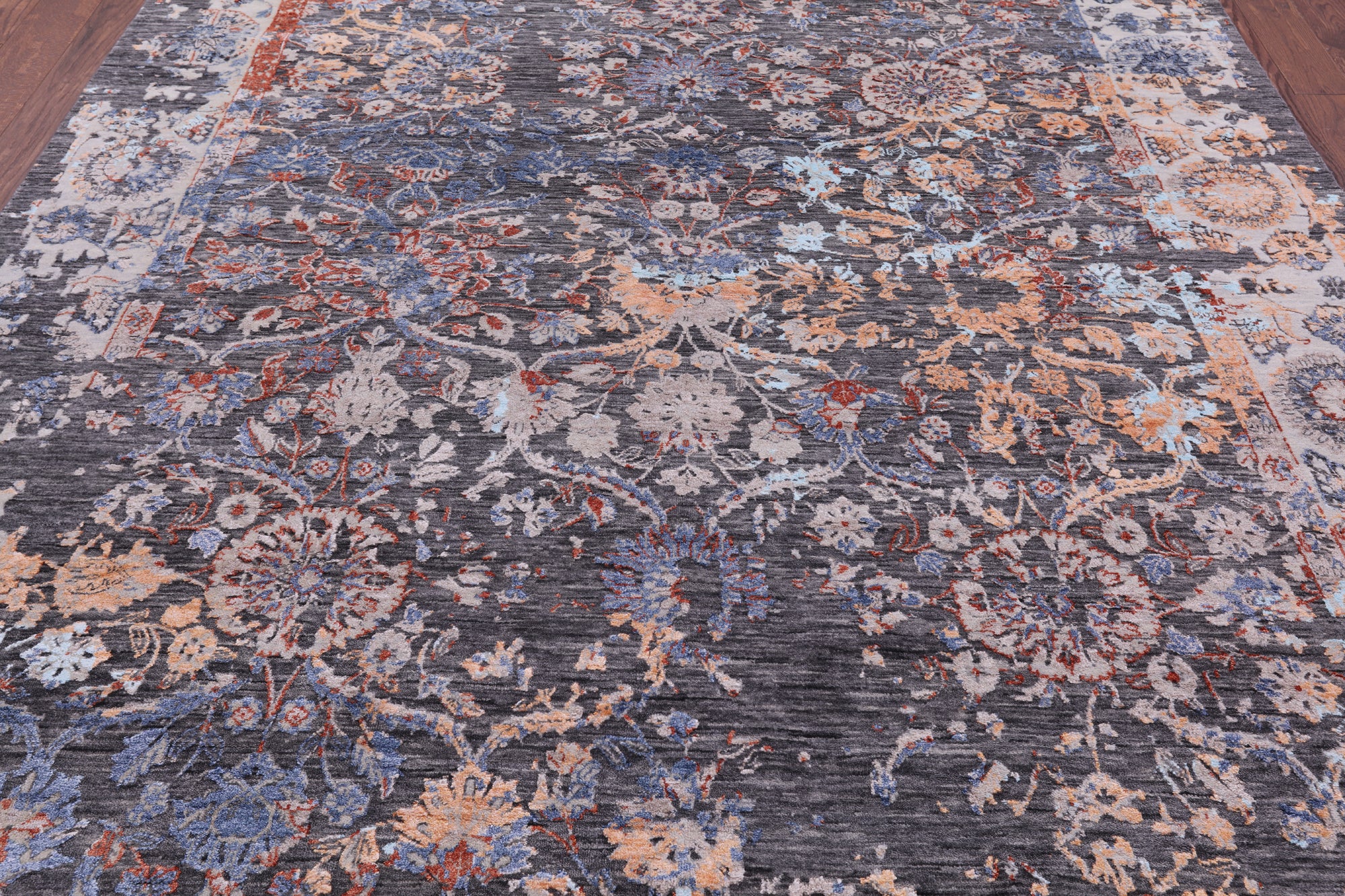 Persian Hand Knotted Wool & Silk Rug - 7' 11" X 10' 0" - Golden Nile