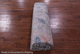 Contemporary Hand Knotted Wool & Silk Rug - 9' 0" X 11' 11" - Golden Nile
