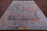 Contemporary Hand Knotted Wool & Silk Rug - 9' 0" X 11' 11" - Golden Nile