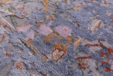 Persian Sickle Leaf Hand Knotted Wool & Silk Rug - 7' 11" X 10' 2" - Golden Nile