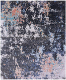 Modern Hand Knotted Wool & Silk Rug - 8' 1" X 9' 8" - Golden Nile
