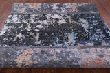 Modern Hand Knotted Wool & Silk Rug - 8' 1" X 9' 8" - Golden Nile