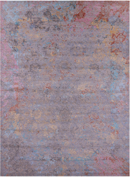 Persian Hand Knotted Wool & Silk Rug - 9' 0" X 12' 1" - Golden Nile