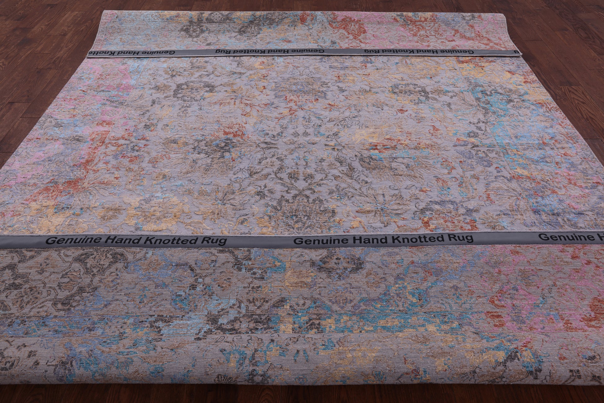Persian Hand Knotted Wool & Silk Rug - 9' 0" X 12' 1" - Golden Nile