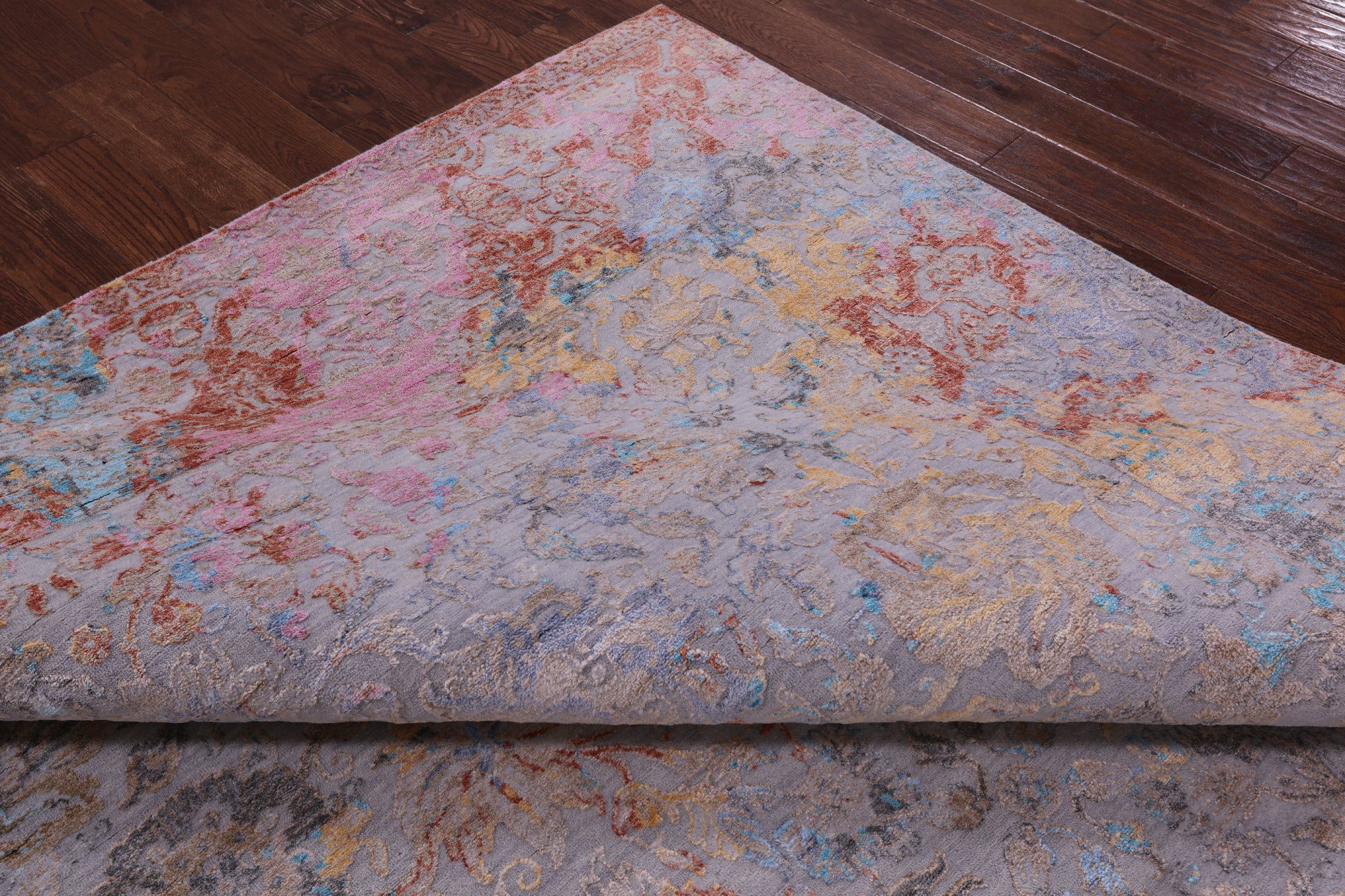 Persian Hand Knotted Wool & Silk Rug - 9' 0" X 12' 1" - Golden Nile