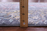 Modern Hand Knotted Wool & Silk Runner Rug - 2' 7" X 14' 0" - Golden Nile