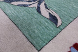Fish Design Persian Gabbeh Hand Knotted Wool Rug - 8' 11" X 12' 3" - Golden Nile