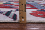 Fish Design Persian Gabbeh Hand Knotted Wool Rug - 8' 11" X 12' 3" - Golden Nile
